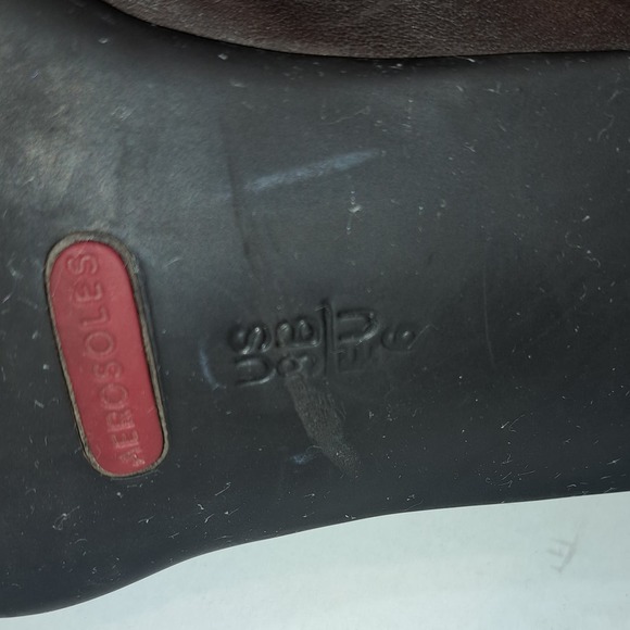 Darling Aerosoles Mules/Slip on Boot Shoes deep chocolate Stacked Heel 8 - Picture 4 of 7